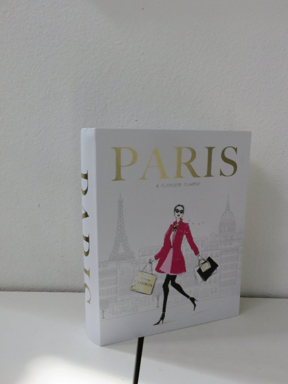 Paris a glamour glimpse)  Book Box Storage 13.5" x 10.5" x 3.5" inches